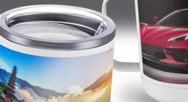 Stainless Steel Mugs - Full Colour Design