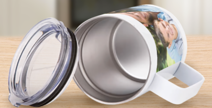 Stainless Steel Mugs - Full Colour Design