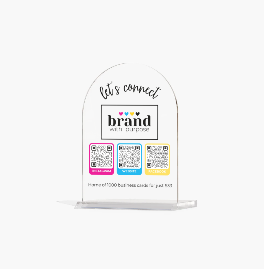Acrylic Table Sign