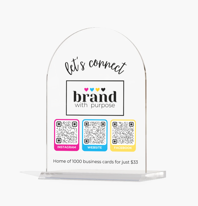 Acrylic Table Sign