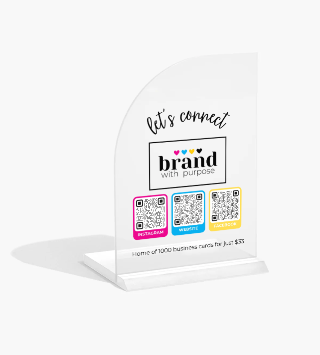 Acrylic Table Sign