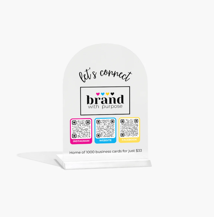 Acrylic Table Sign